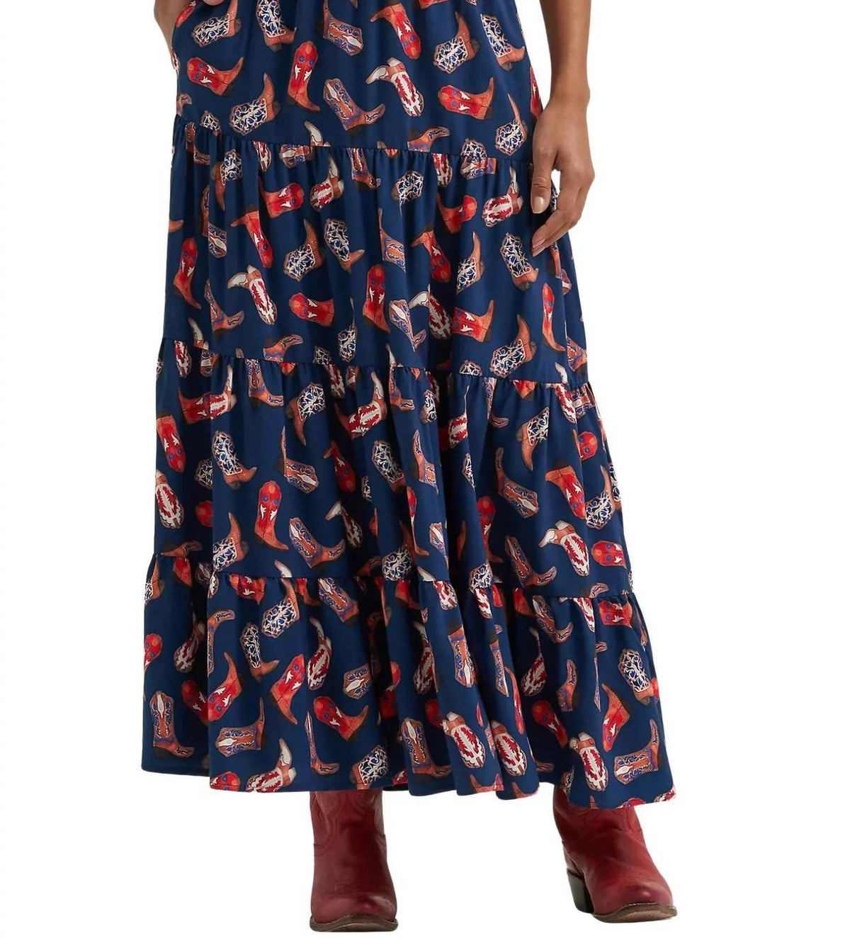 Wrangler - Patriotic Boots Maxi Skirt