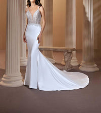 Demetrios - Beaded Straps Embellished Dress