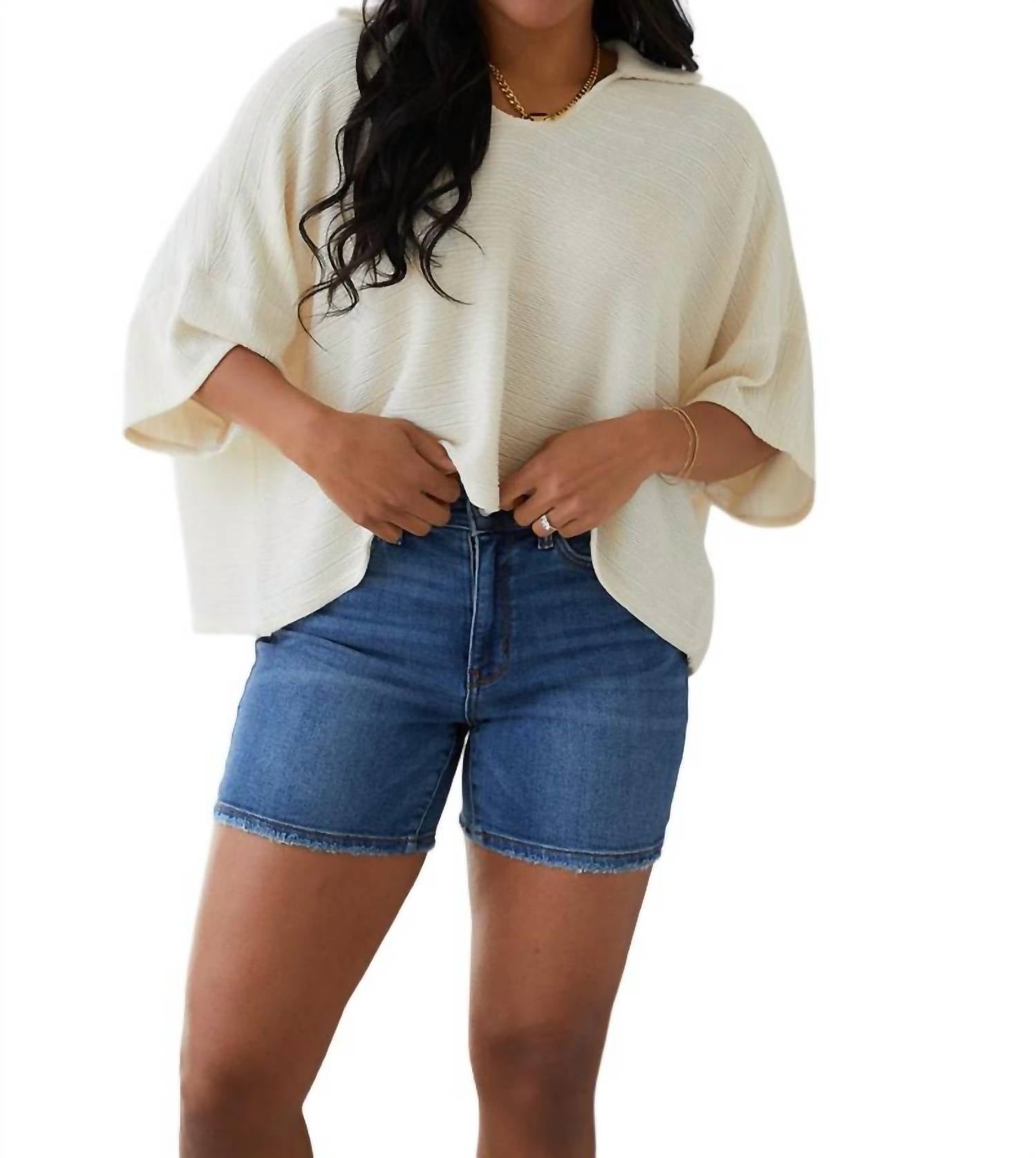 Hailey & Co - Brianna Boxy Crop Top