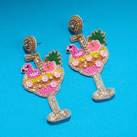 Lilla Haven - Women's Flamingo Cocktail Earrings