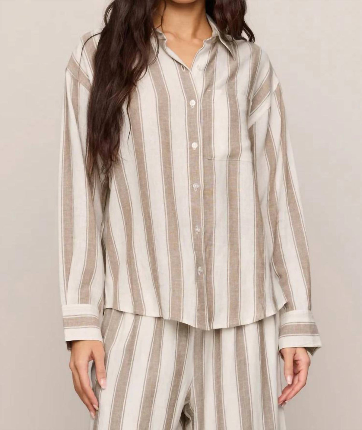 Z Supply - The Perfect Striped Button Up Top