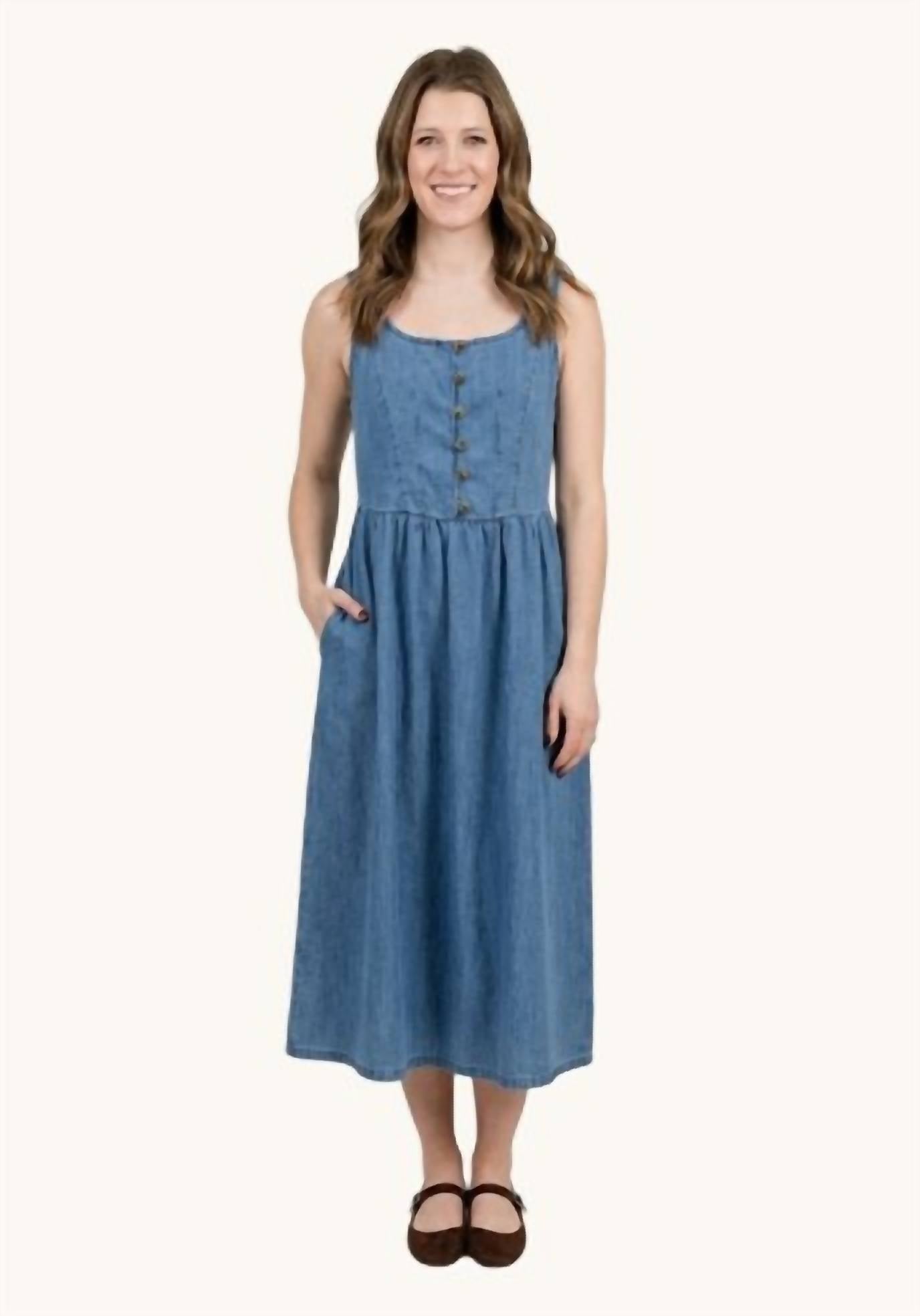 Wishlist - Relaxed Fit Button Up Midi Dress