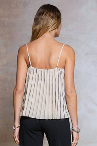 Current Air - Janice Sleeveless Pleated Top