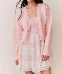 Loveshackfancy - Francette Cropped Knit Cardigan