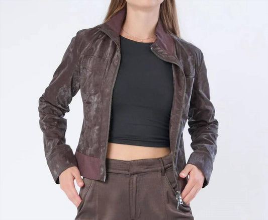 Marrakech - Etna Sueded Patent Leather Jacket