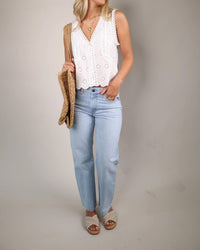 Pistola - Women's Lexi Bowed Straight Leg Jeans