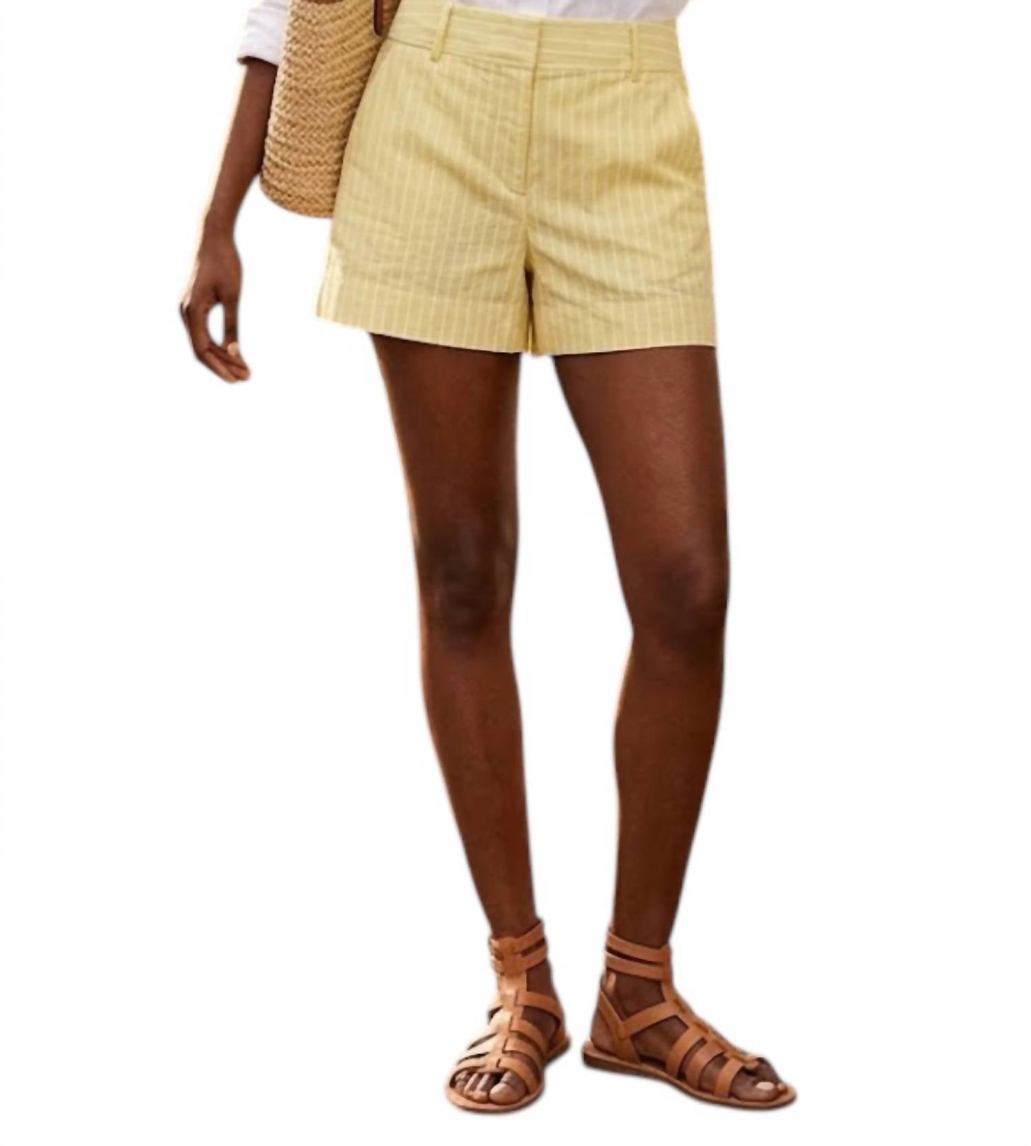 Drew - Pinstripe Tailored Shorts
