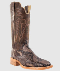 R Watson Boots - Men's Rustic Python Belly Exotic Boot
