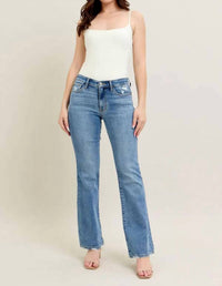 Judy Blue - Mid-rise Vintage Wash Boot Cut Jeans