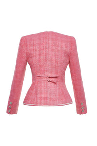 Cosette Diana Blazertweed Blazer & Skirt Set in pink - women's jacket - view 5