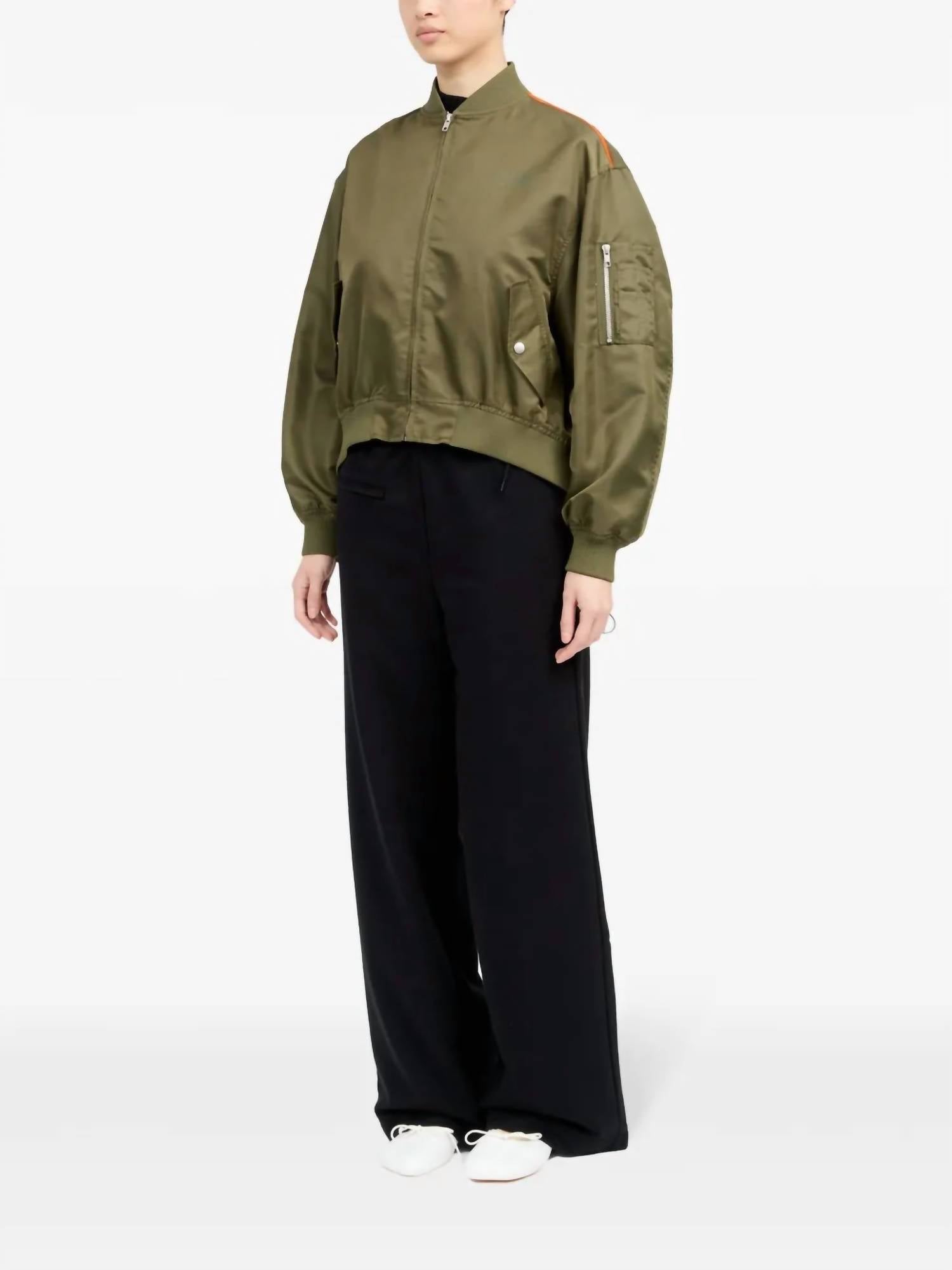 Maison Margiela - Paneled Zip Up Bomber Jacket