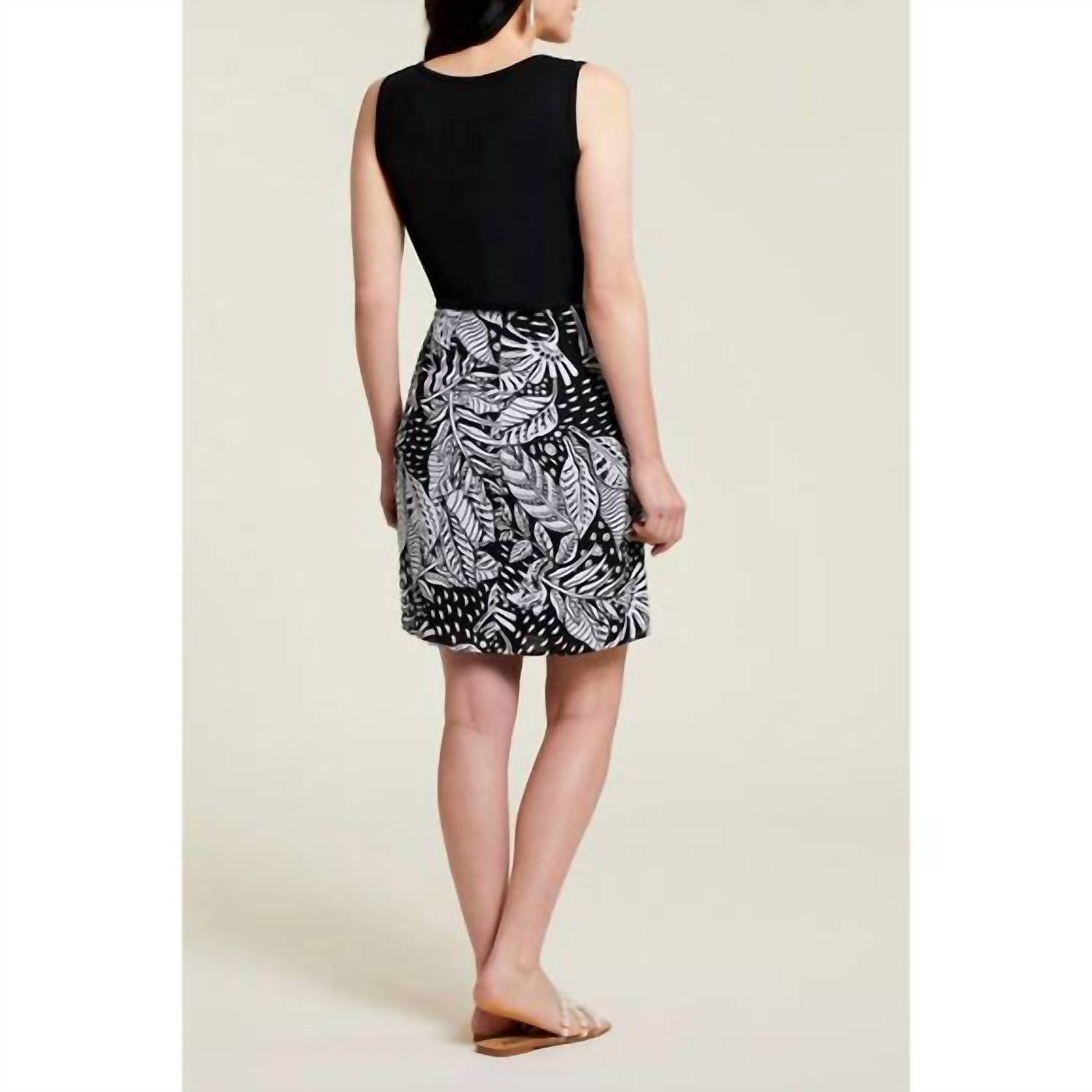 Tribal - Sleeveless Printed Wrap Dress