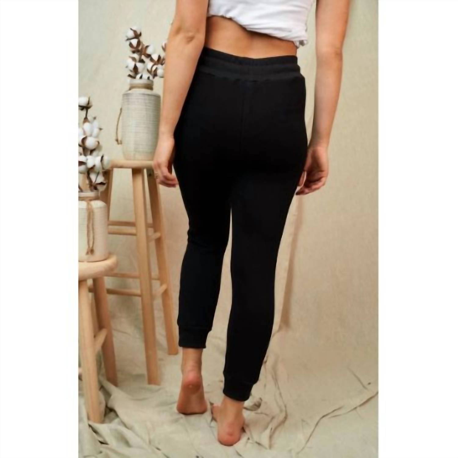 White Birch - Distressed Drawstring Waist Jogger Pants - Plus