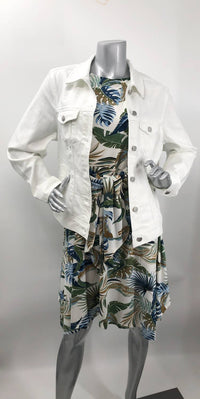 Papillon - Women's Winslow Tropical Stretch Sleeveless Dress With Tie Belt