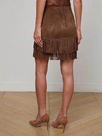 L'Agence - Lyle Vegan Suede Mini Skirt
