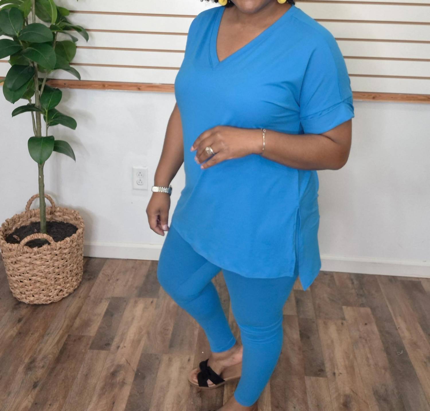 Zenana - Short Sleeve Lounge Set