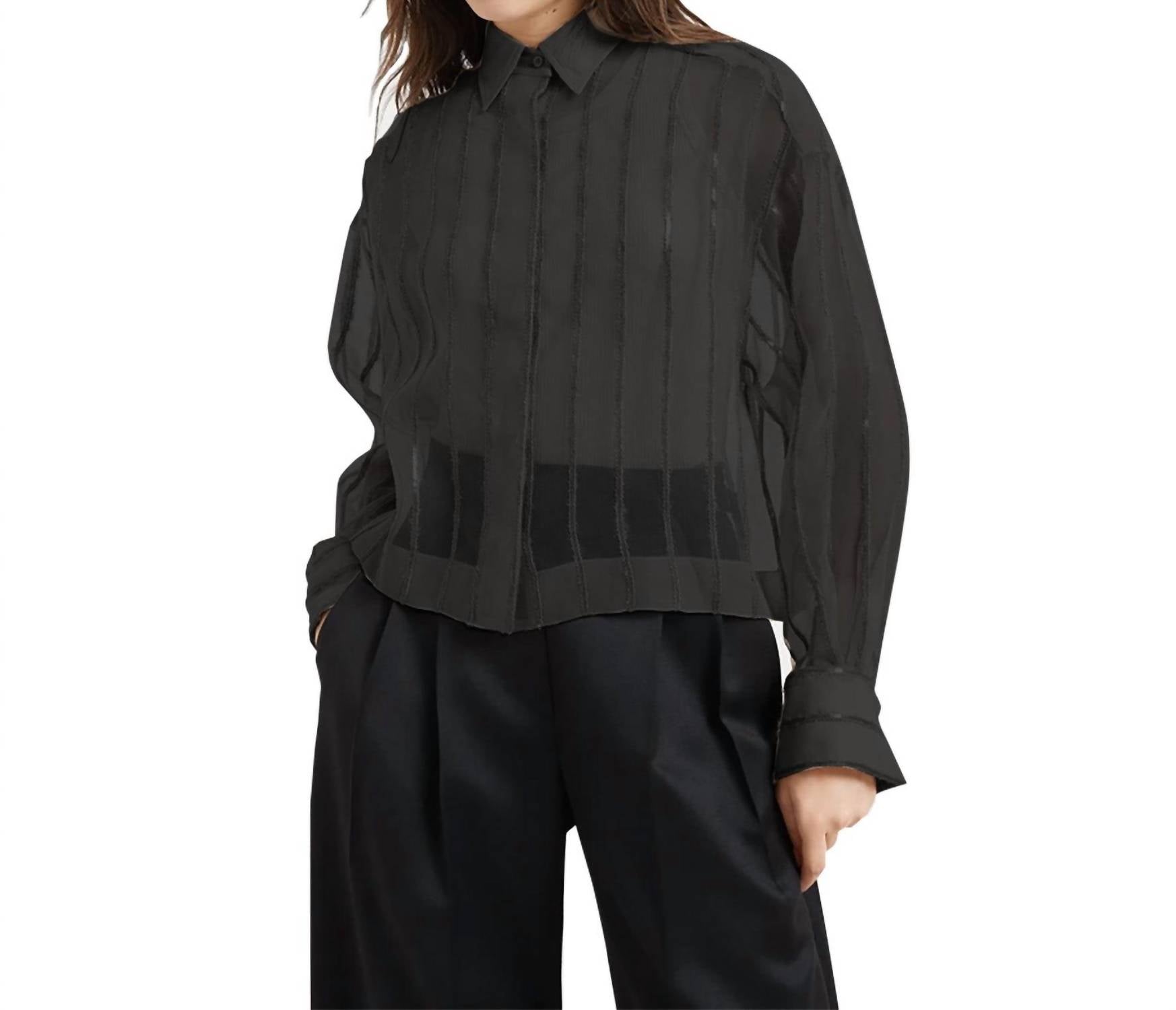 Brunello Cucinelli - Crispy Silk Shirt With Dazzling Alpaca Stripes