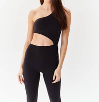Revyve Active - Off-Shoulder Cutout Jumpsuit