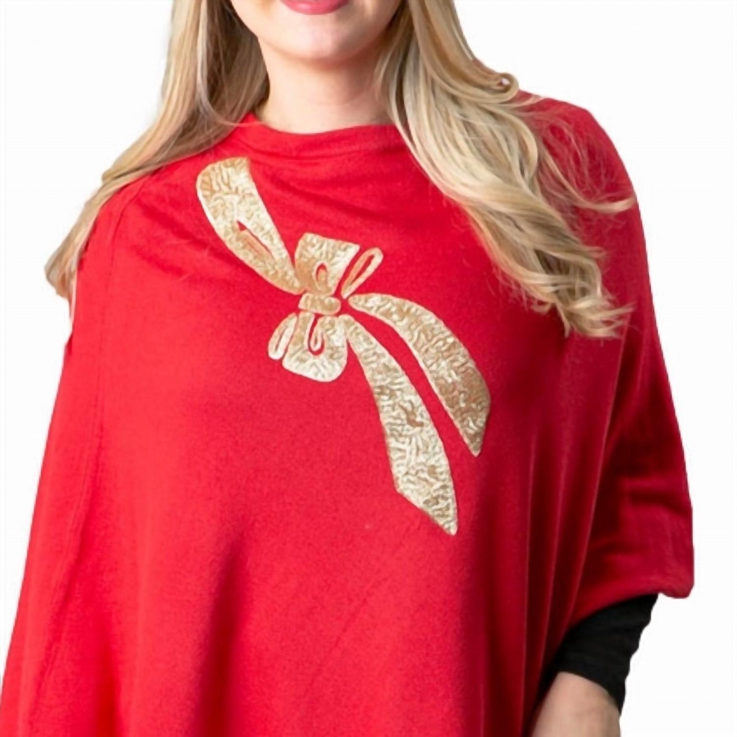 Top It Off - Boardwalk Crew Neck Poncho