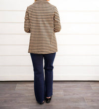 Doe And Rae - Houndstooth Jacquard Blazer