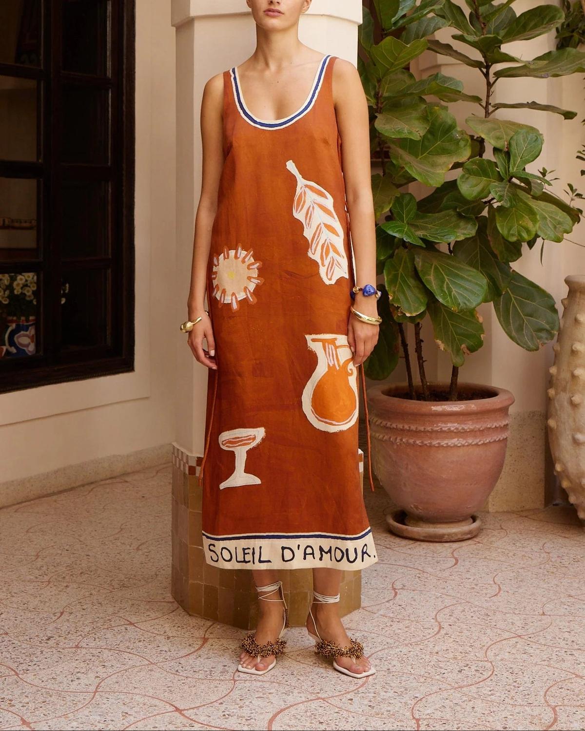 Alemais - Soleil D'amour Silk Midi Dress