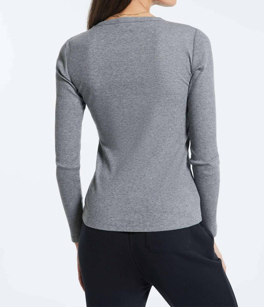 Bandier - Rivington Ribbed Long Sleeve Top