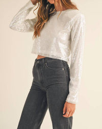 Mable - Women's Shoulder Paded Crop Top