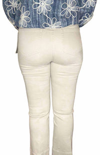Multiples - Pintuck Flare Leg Crop Jean