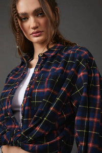 Free People - Happy Hour Plaid Shirt