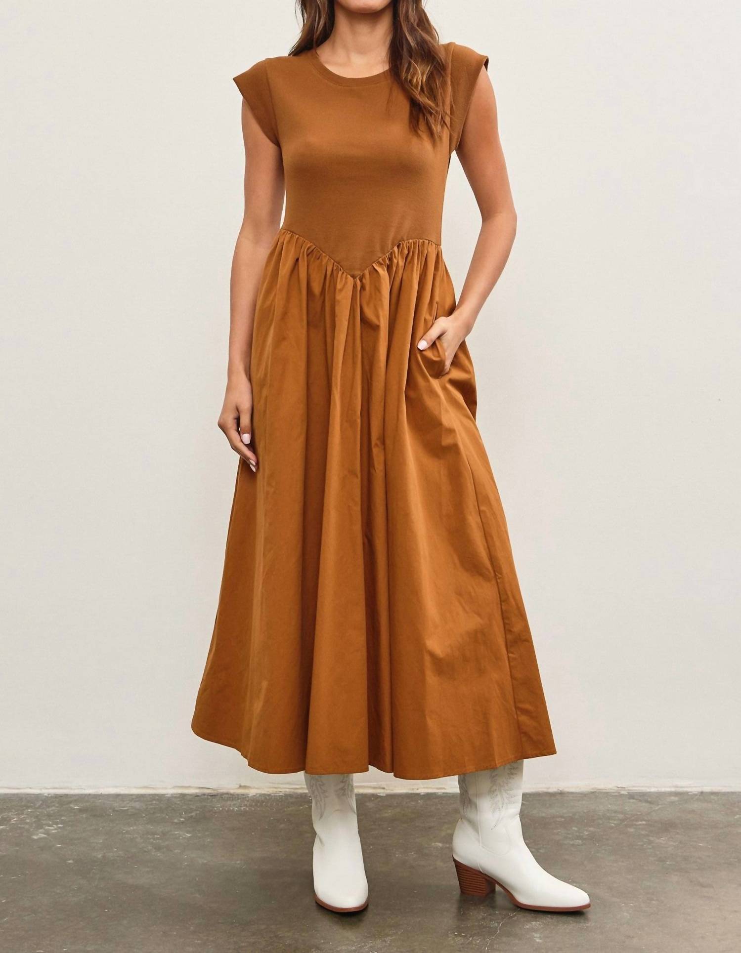 Mustard Seed - Drop Waist Midi Dress
