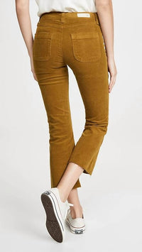 Ag Jeans - Pannelled Quinne H.Rise Pleated Crop Flare Jeans