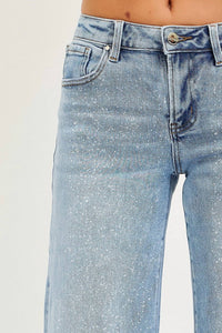 RISEN Low Rise Wide Leg Jean in light wash - women's jeans - view 4