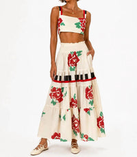 Pearl And Caviar - Floral Maxi Skirt