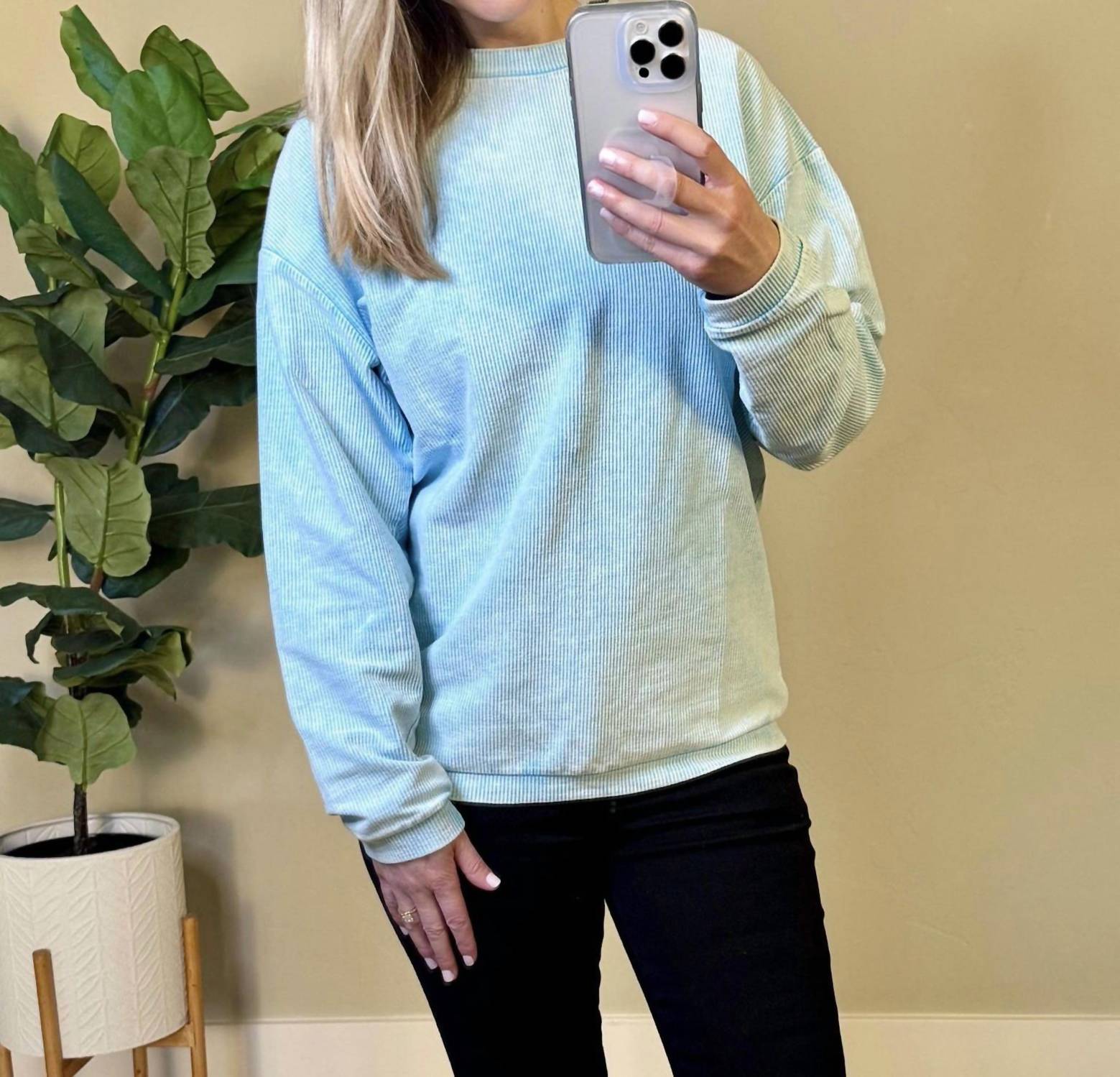 Michelle Mae - Corrine Ribbed Pullover Top