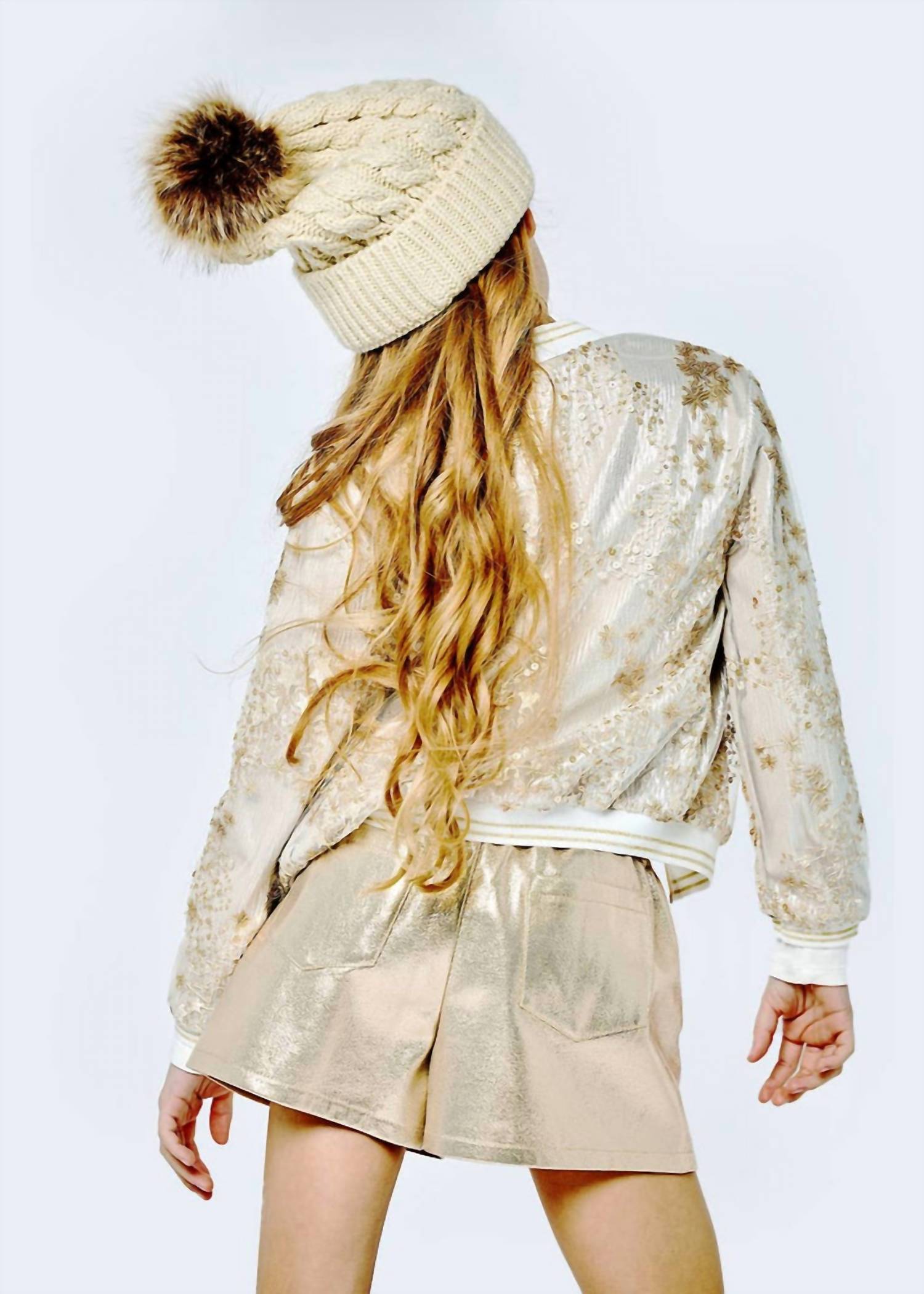 Hannah Banana - Girl's Sequin Bomber Jacket
