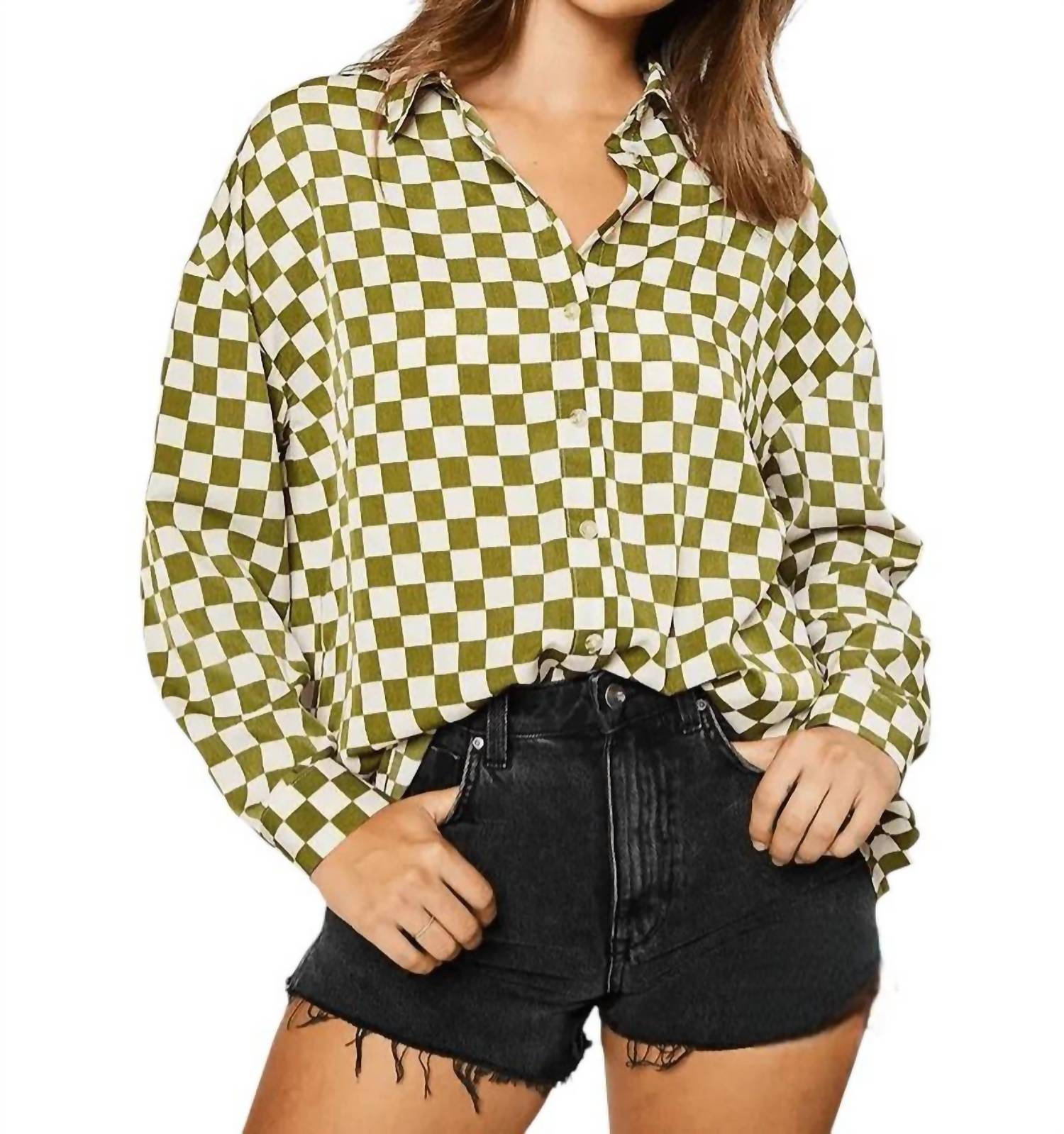 Pretty Garbage - Fiorella Checkered Blouse