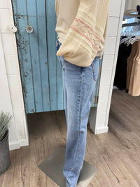 Risen - Women's High Rise Boot Cut Jeans