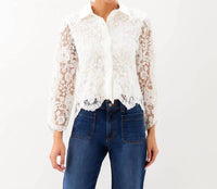 Karen Kane - Lace Button Down Soft Jacket
