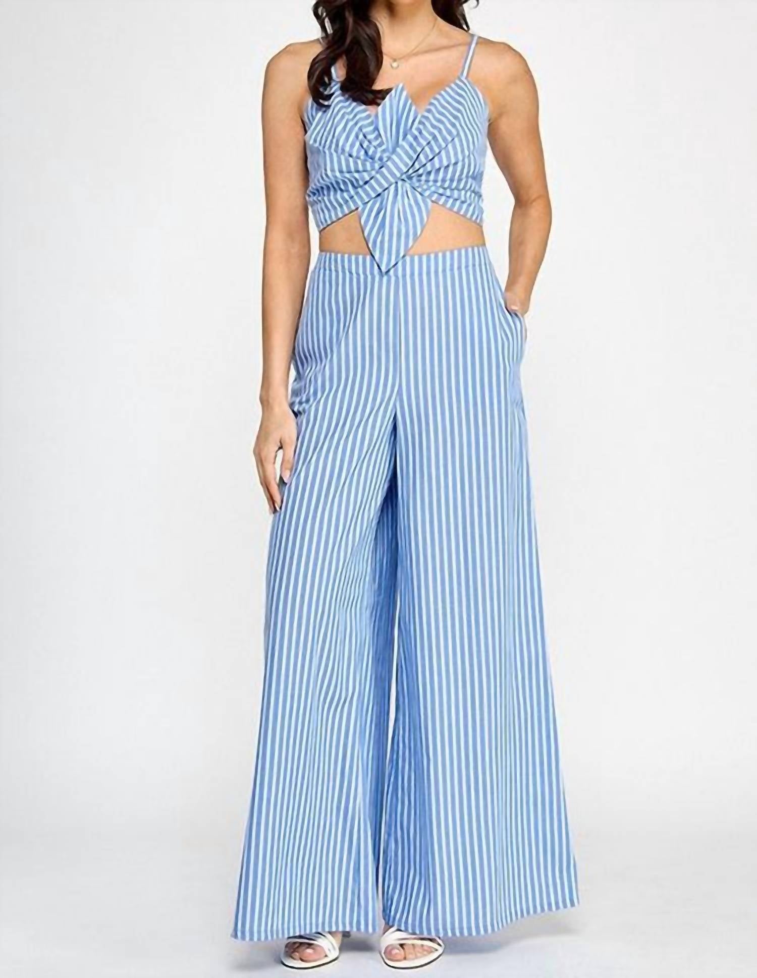 Milk & Honey - Striped Down Set