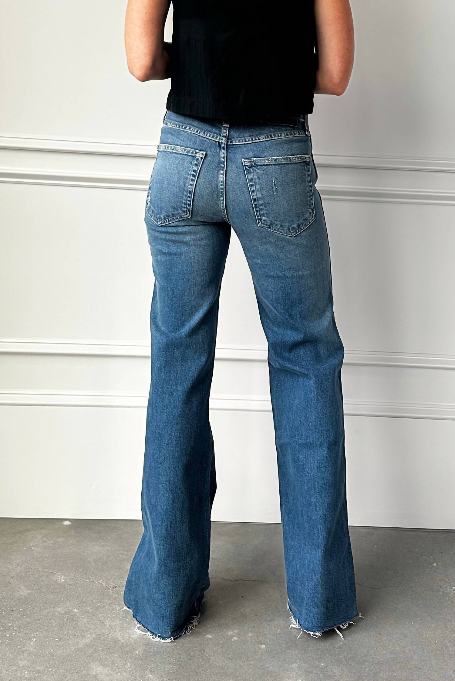 Amo - Georgia Split Flare Jeans