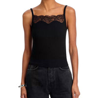 Re/Done - Lace Ribbed Camisole