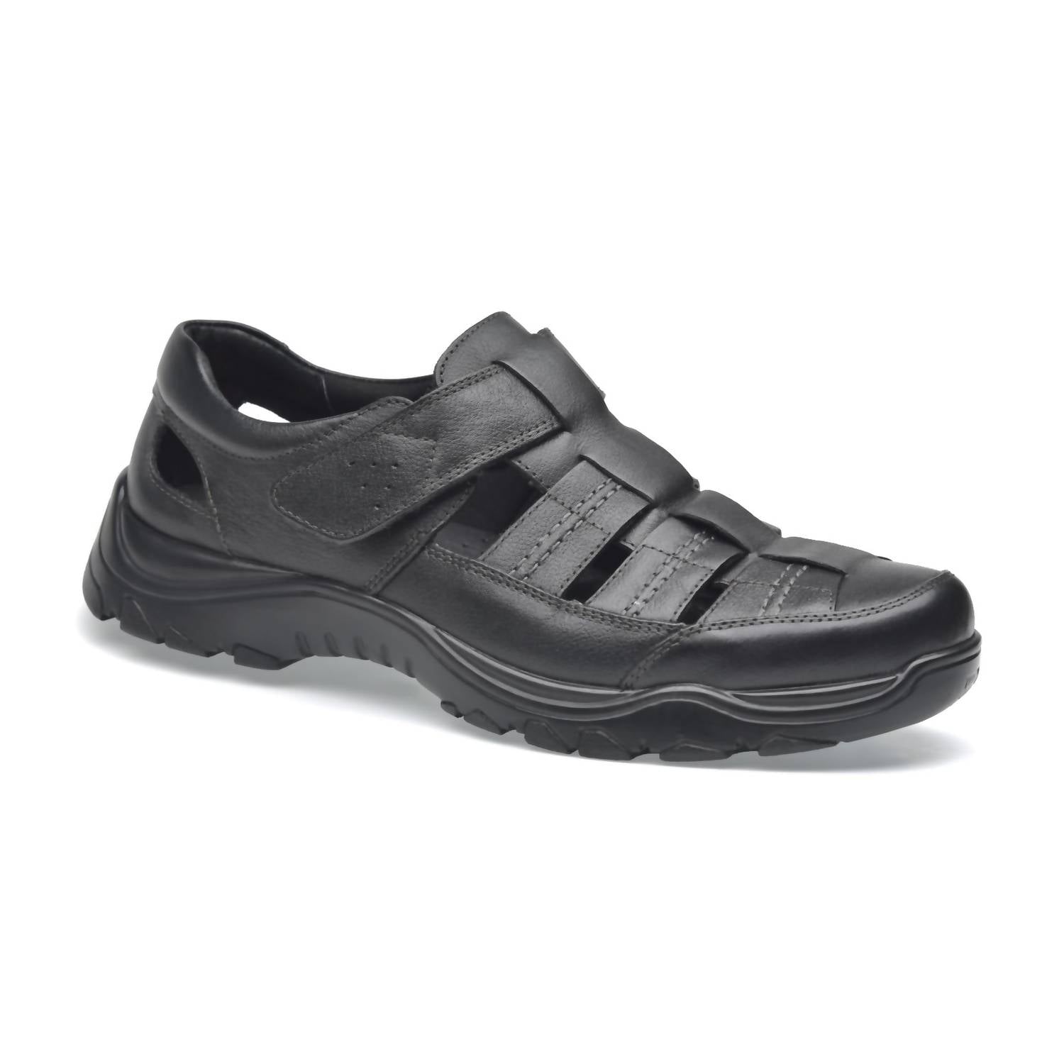 Closed Toe Leather Sandals