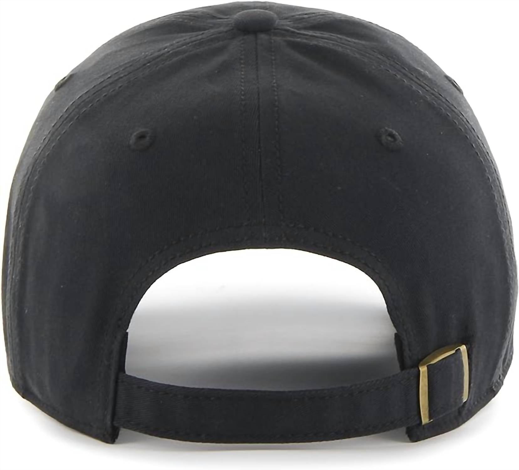 ’47 Men's Boston Bruins Miata Clean Up Adjustable Cap in black - men's hat - detail view