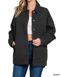 Zenana - Oversized Denim Shacket