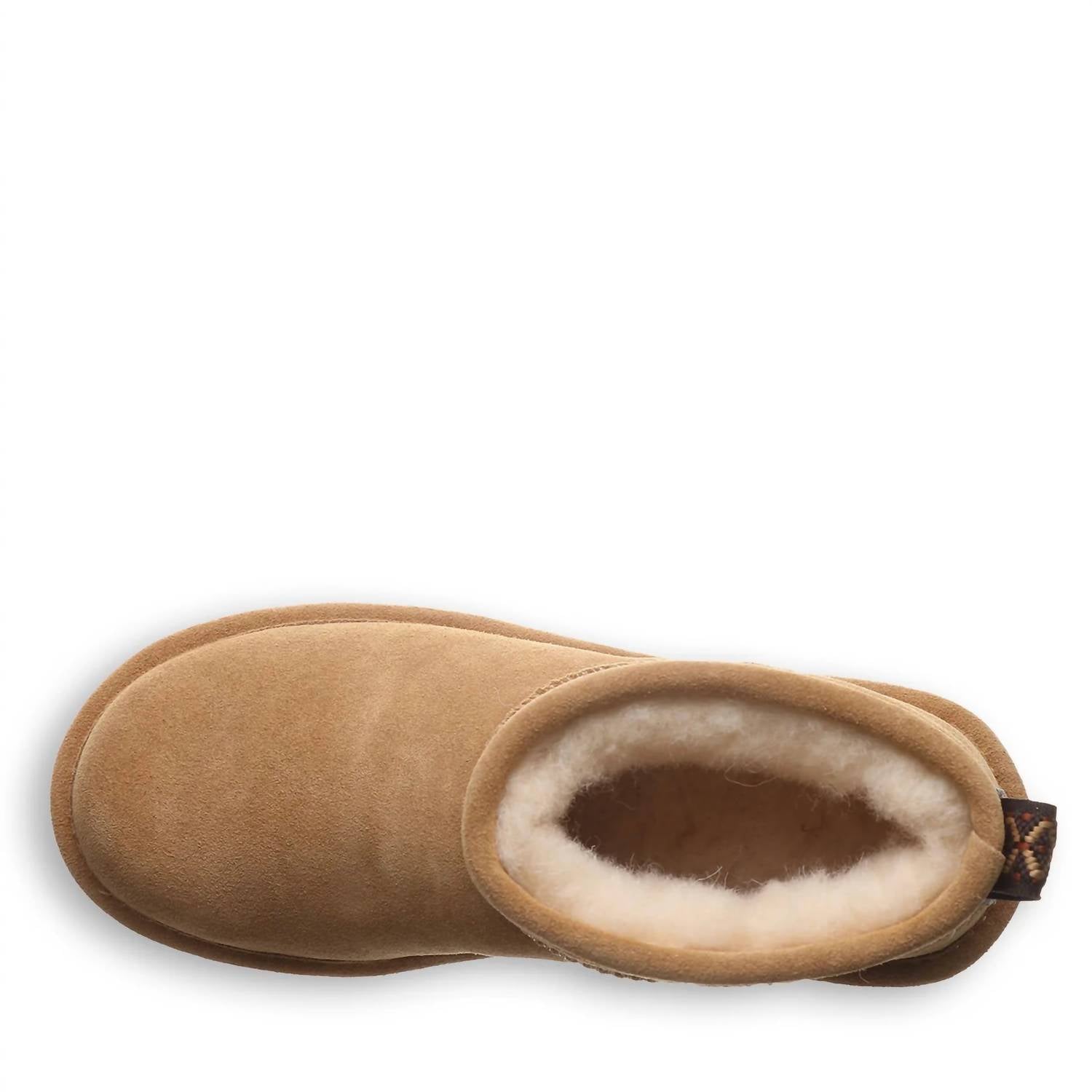 BEARPAW Women's Retro October Boot in beige - women's shoe - detail view