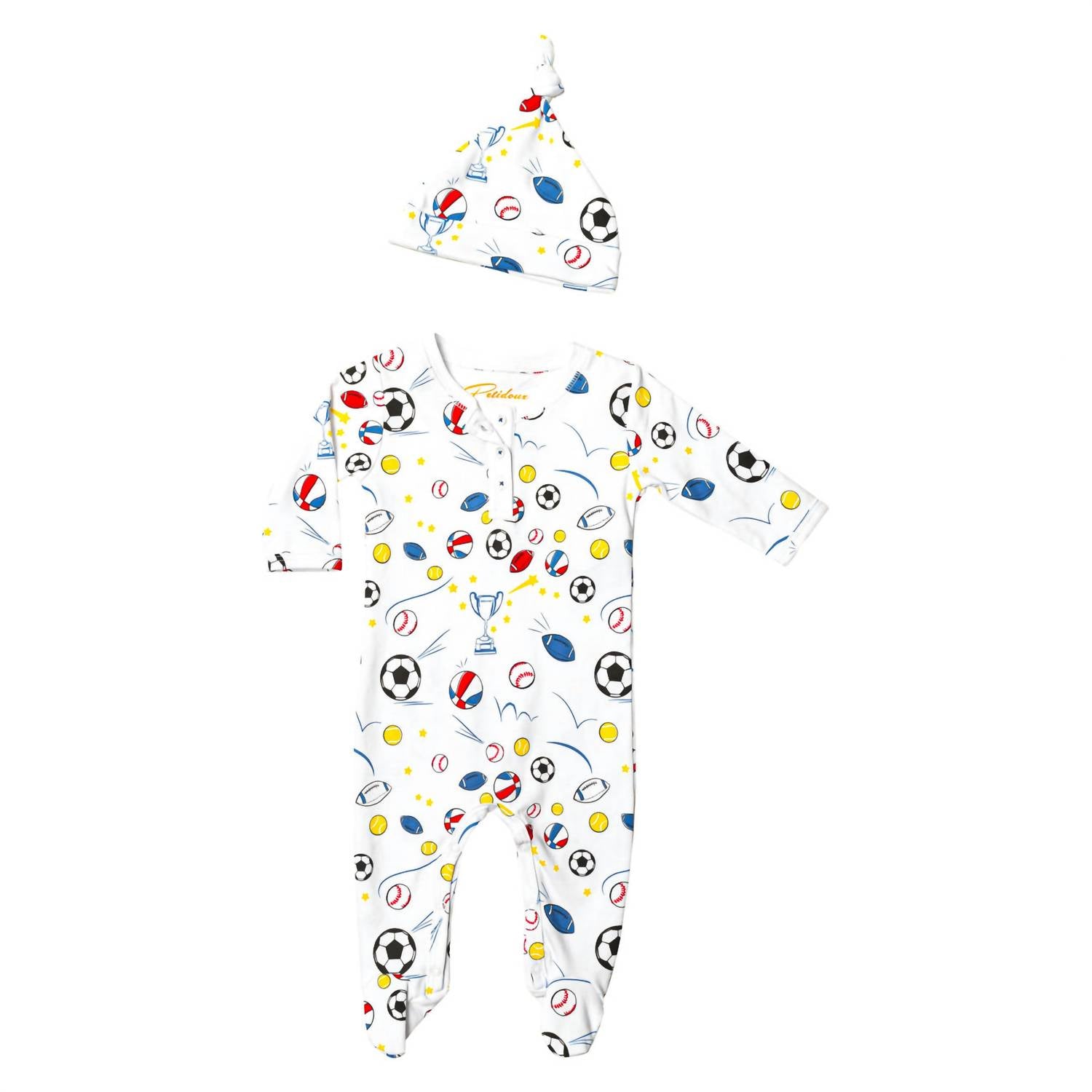 Petidoux - Baby's Hat Pajama Set