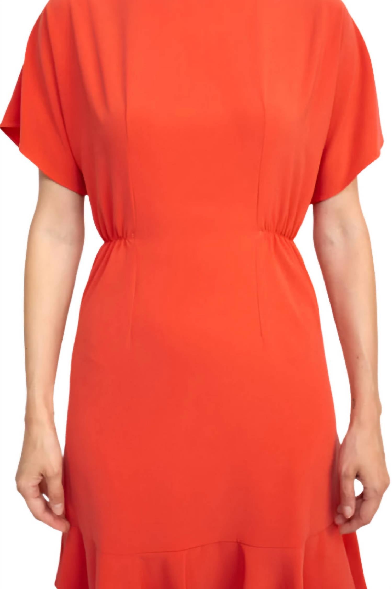 Donna Morgan - Short Sleeve Solid Jersey Dress