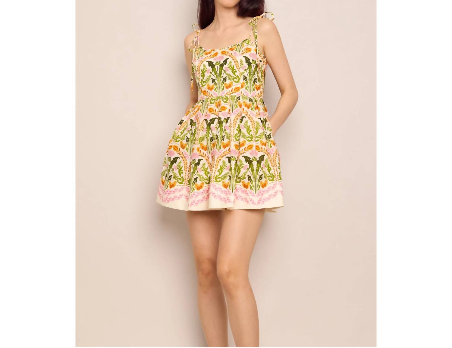 Cara Cara Laia Dress in juniper egret - women's dress