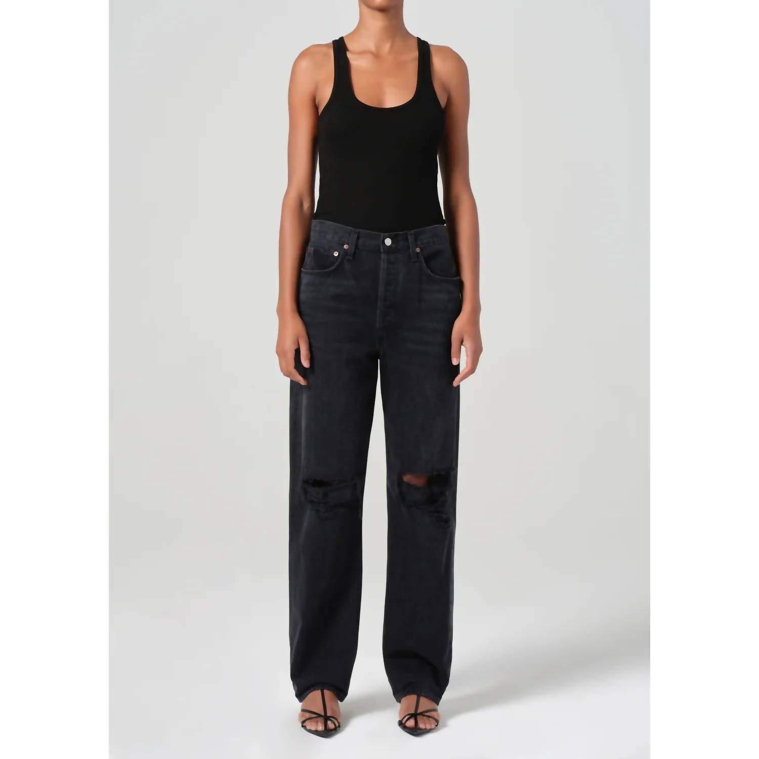 Agolde - Kelly High Rise Ripped Jeans
