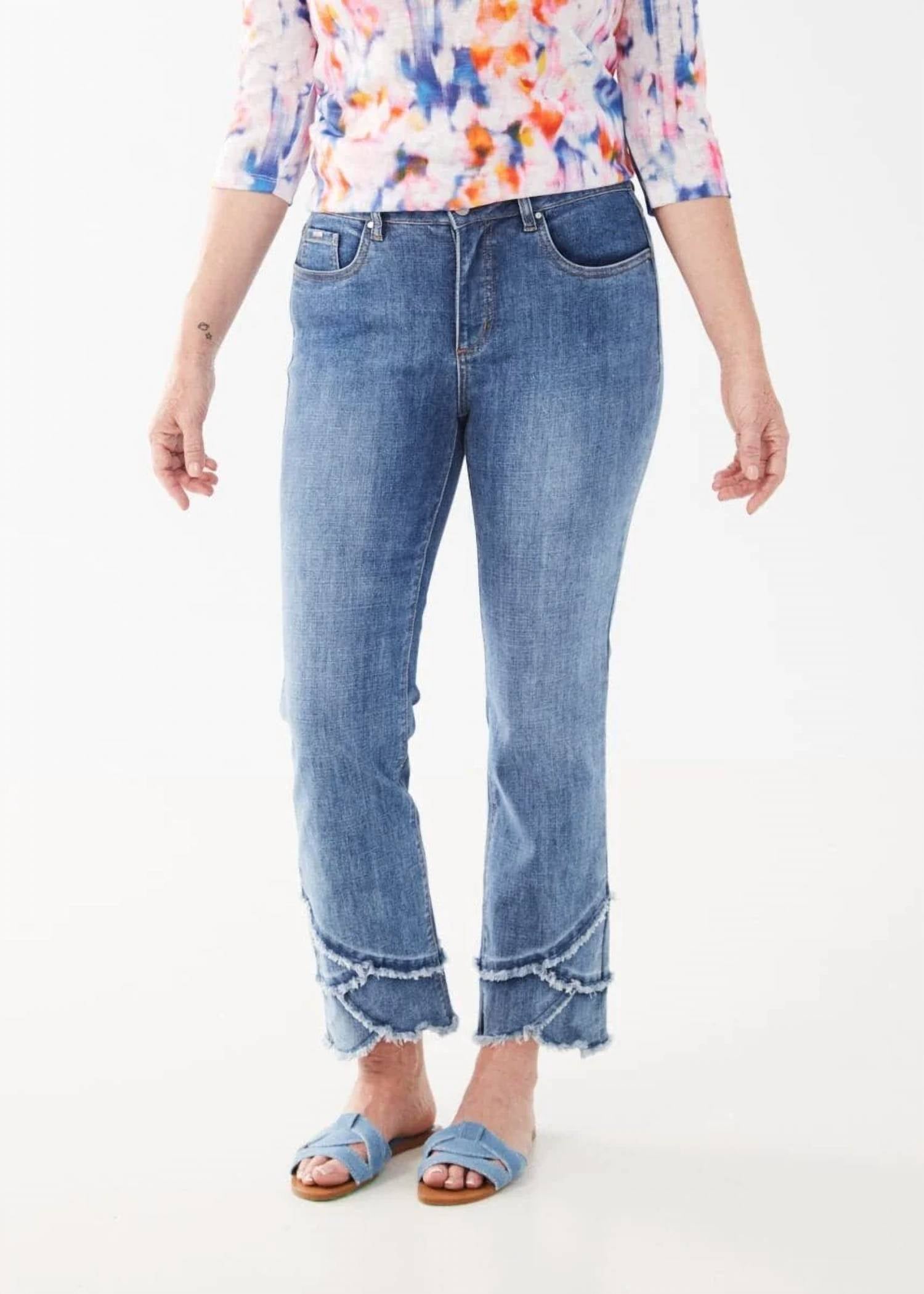 Fdj - Olivia Tulip Trim Ankle Denim Jeans